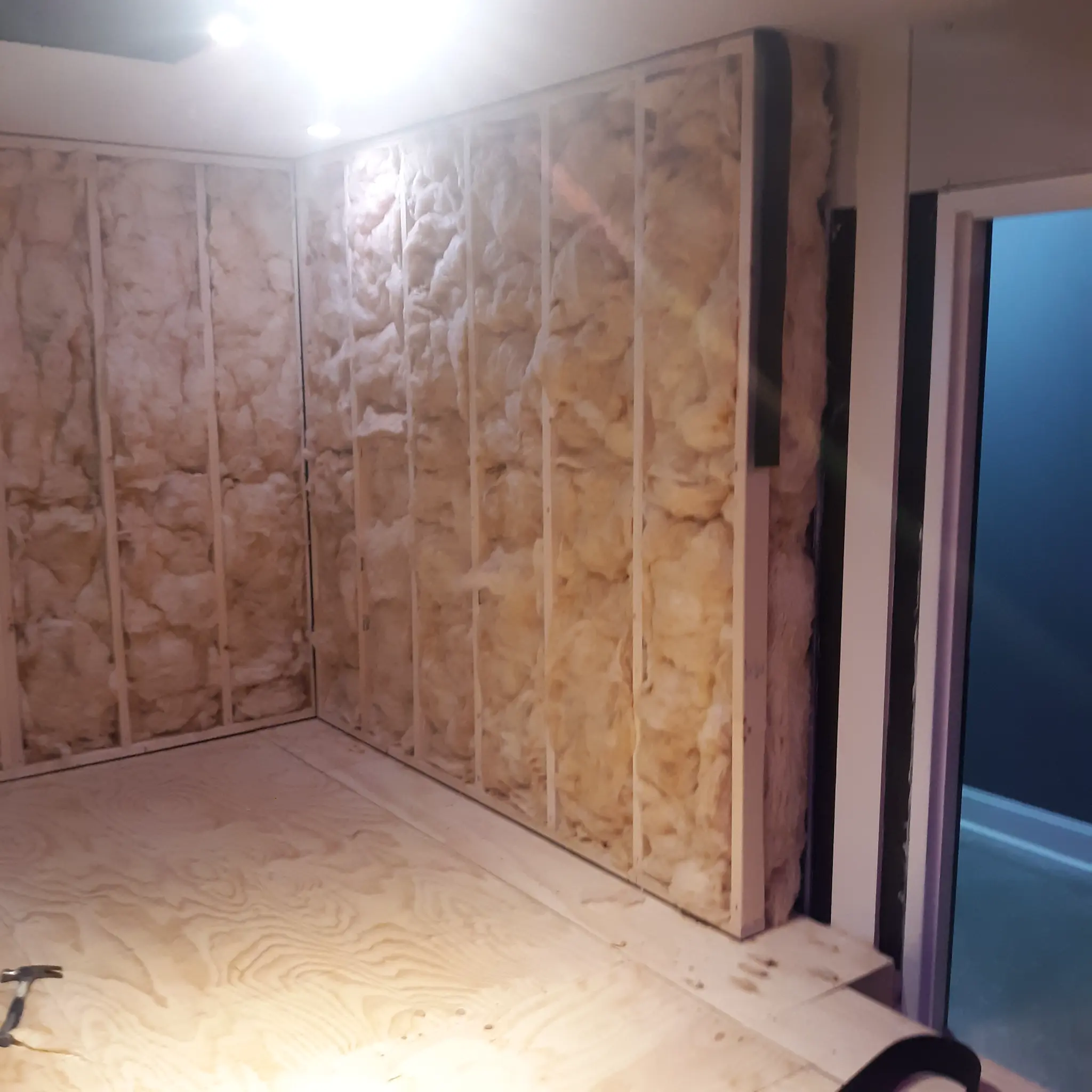 Framing with electrical rough-in